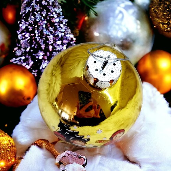 RARE NIB 2011 Campbell's Soup Kids Collector Gold Glass Ball Ornament - Picture 3 of 6